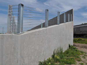 Architectural Cable Railing Used As Retention Wall View 3