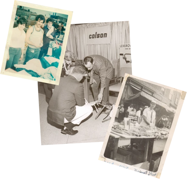 Photo Collage of Harold Karbin and Ray Karbin, Founders of Lexco Cable